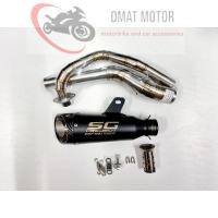 ราคา Sale คอท่อสแตนเลส คอท่อ Exciter 150 ขนาดคอท่อ 2 นิ้ว พร้อมปลายท่อ SC โปร Moto GP ตัวอ้วน ฟรีแคทลดเสียง (21239948326)