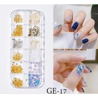 ราคา DIYเปลือกหอยแต่งเล็บ เปลือกหอย ตกแต่งเล็บ เปลือกหอยแต่งเล็บแบบบาง ติดง่าย12 เซลล์ (9106690525)