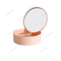 ราคา กล่องเก็บเครื่องสำอาง กล่องใส่เครื่องสำอางค์ เครื่องสำอางค์กล่อง กระจกแต่งหน้าตั้งโต๊ะ Makeup Storage Box 6 ช่อง กล่องเก็บของ มีกระจกในตัว (20447030014)