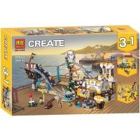 ราคา LEGO Three Ways to Spell Building Blocks 31084 Amusement Park Pirate Roller Coaster Assembly Lego 31080 Ski Resort (20709714509)