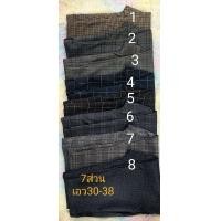 ราคา กางเกง 7 ส่วน ผ้าซาร่าลายสก้อต (18825539958)