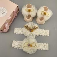 ราคา 3PcsSet Lace Flower Baby Girl Headband Socks Set Crown Bows Newborn Headbands Hair Accessories (16525554778)