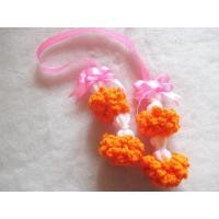 ราคา พวงมาลัยดอกดาวเรืองถักแขวนหน้ารถ แขวนกระจกรถ ถักโครเชต์ thai garland crochet hanging (20426259789)