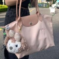 ราคา Longchamp bag Dumpling bag classic long handle large shoulder tote bag mommy bag canvas bag nylon waterproof womens bag (20449918187)