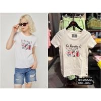 ราคา cc ooแท้100 เสื้อยืดผู้หญิงลายกราฟฟิก CC OO คอลใหม่ล่าสุด ไซส์xs xl (18860665263)