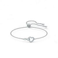 ราคา Swarovski Outlet discount rose gold eternal love necklace womens crystal bracelet heart shaped clavicle chain SSY (20636583676)