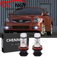 ราคา สำหรับ Nissan Altima 4ประตู2010 2013 6000K สีขาว9 32V โปรเจคเตอร์ LED ด้านหน้าหมอกหลอดไฟชุด 1คู่ (16202727844)