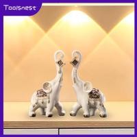 ราคา Toolsnest เครื่องประดับรูปแกะสลักช้างเรซินสำหรับเก็บรูปปั้นช้างคู่2ชิ้นสำหรับตกแต่งห้องนั่งเล่นสำนักงานบ้านบนโต๊ะ (20958007203)