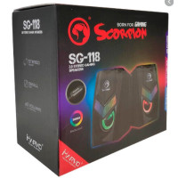 ราคา Marvo SG 118 ลำโพงคู่มีไฟ เสียงดี 2 0 STEREO RGB GAMING SPEAKERS (3469588955)