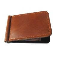 ราคา ZenZa Fashion ใบเล็กกระทัดรัดเหมาะมือ กระเป๋า money Clip สีน้ำตาลหนังแท้ทำจากหนังวัว 100 ขนาดเหมาะมือ ใช้ง่ายถือสะดวก (413283308)