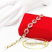 ราคา INSPIRE JEWELRY สร้อยข้อมือฝังพลอยทับทิม หรือพลอยนพเก้า พลอยบุษราคัม พลอยโกเมน ฯลฯ ยาว 18cm งานแบบร้านทอง ร้านเพชร แฟชั้นอินเทรนชั้นนำ gold plated งานเกรดพรีเมี่ยม งานปราณีต (7507713338)