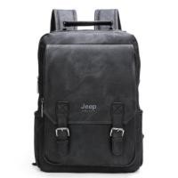 ราคา Retro Backpack Mens Pu Fashion Travel Bag School Bag Casual Mens Bag Fashion Trend Computer Backpack (19804595528)