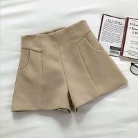 ราคา Wide Leg Shorts Women Summer Autumn Simple Black White High Waist Suit Shorts All Match Slim Work Office Casual Shorts C7497 (10959358781)