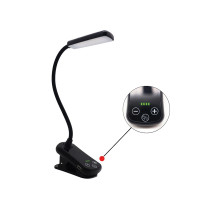 ราคา LED Clip on Book Light 3 Colors 8 Brightness USB Rechargeable Light Mini Desk Lamp (20498370703)