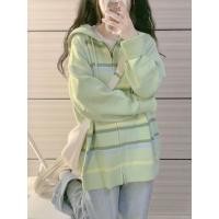ราคา Vogue Bible เสื้อแขนยาวผญ เสื้อคลุมหญิง เสื้อกันหนาว ผญ เสื้อสเวตเตอร์ เสื้อไหมพรมผญ เสื่อฮู้ดหญิงคู่ เสื้อแขนยาวหลวม 2023 ใหม่ A91K5VF 34Z230824 (20149765934)