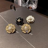 ราคา ต่างหูแฟชั่น ต่างหูแป้น ต่างหูสำหรับคุณผู้หญิง ลายดอกคามิเลีย พร้อมส่ง (8544197157)