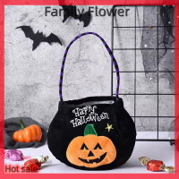 ราคา Family Flower Flash Sale 2022 Halloween Candy BAG haloween pumpkin Witch กระเป๋าถือแมวสีดำ Trick or treat (20404413192)