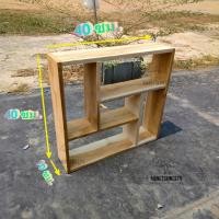 ราคา MW ชั้นวางไม้สัก 40 40 หนา 10 ซม ชั้นวางโมเดล ชั้นวางของตกแต่งบ้านงานไม้สัก งานดิบยังไม่ทำสี (18219158449)