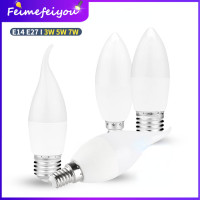 ราคา หลอดไฟ Led E27 E14สำหรับบ้านไฟ Led หลอดไฟ E27หลอดไฟแสงกลางวันหลอดไฟ Led E14สว่างมาก7W 5W 3W สำหรับไฟดาวน์ไลท์แอลซีดีเพดานโต๊ะไฟหลอดไฟแท่งอุปกรณ์เปลี่ยนหลอดไฟประหยัดพลังงานเปลวไฟไม่กระพริบปกป้องดวงตา (