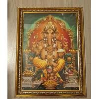 ราคา ภาพมงคล พระแม่ลักษมี ปางยืนประทานเงิน ทอง ขนาดภาพ15x21นิ้ว 38x54cm ภาพฮวงจุ้ย พระแม่อุมา พระวิษณุ ภาพน้ำตก พระพิฆเนศ (16572253324)