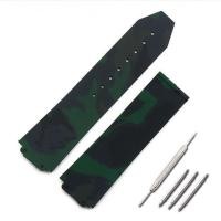 ราคา อุปกรณ์เสริมนาฬิกาสายยางผู้ชายสำหรับนาฬิกา HUBLOT Hublot นาฬิการะเบิดขนาดใหญ่พร้อมสร้อยข้อมือซิลิโคนกันน้ำกีฬา 17 มม x 25 มม (19654286689)