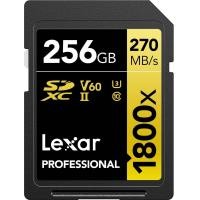 ราคา Lexar Gold Series Professional 1800x 256GB UHS II U3 SDXC Memory Card (17582930393)
