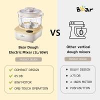 ราคา BEAR เครื่องตีแป้ง เครื่องผสมไฟฟ้า 2 ลิตร 80W HMJ A20E1 (16456593506)