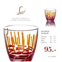ราคา JJGLASS LUCE แก้ว 049 10 ลาย VH ส้ม แดง แก้วน้ำ แก้วน้ำผลไม้ แก้วใส พันเส้นคู่ (19302379709)