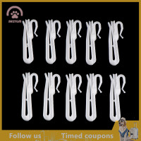 ราคา SHZTGM 10pcs ผ้าม่านแขวนตะขอแหวนหน้าต่างม่านพลาสติกสีขาวตะขอสำหรับ Home Office curtain Accessories 7cm 8 5cm (20880288688)