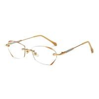 ราคา OYKI Diamond Cut Rimless แว่นตาอ่านหนังสือผู้หญิง Shinning แว่นตาอ่านหนังสือผู้สูงอายุแฟชั่น Anti Blue Light (16576797675)