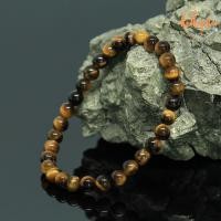 ราคา หินไทเกอร์อาย พลอยตาเสือ ขนาด 6 มิล Tiger Eye กำไลหินแท้ หินสี กำไลหิน หินสีน้ำตาล by ออมทอง (4297678179)