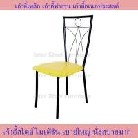 ราคา Inter steel เก้าอี้นั่งทานข้าว เก้าอี้กินข้าว เก้าอี้ทำงาน เก้าอี้นั่งเล่น เก้าอี้นั่งทานข้าว Dinner chair รุ่น SPRITE โครงเหล็กพ่นสีดำ (17421262283)