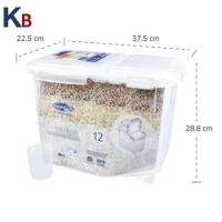 ราคา กล่องข้าวสาร ถังเก็บข้าวสาร พร้อมล้อเลื่อนและถ้วยตวง Super Lock กล่องเก็บข้าวสาร กล่องใส่ข้าวสาร B2 (19551159516)