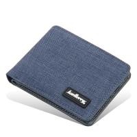 ราคา Baellery ใหม่กระเป๋าสตางค์ผู้ชายหนังสั้นผ้าใบกระเป๋าใส่เหรียญแฟชั่นแนวนอนเปิดกระเป๋าใส่บัตรขายส่ง (19385112142)