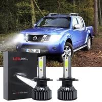 ราคา สำหรับนิสสันนาวารา D40 ปี2007ถึง2014 2ชิ้นหลอดไฟโคมไฟไฟหน้ารถมอเตอร์ไซค์แบบ LED รถยนต์6000K (17478184405)