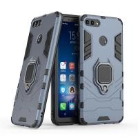 ราคา เหล็กรูปหมีเกราะกันกระแทกเคสโทรศัพท์สำหรับHuawei Y9 2018 Bili TPUป้องกันเคสแข็งฝาพับผู้ถือปลอก (524954292)