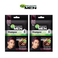 ราคา แพ็ค 2 ซอง Garnier Men Shampoo Color 10 ml Burgundy 3 16 การ์นิเย่ เมน แชมพู คัลเลอร์ 3 16 สีน้ำตาลประกายแดง ช้ง่ายและเร็วเหมือนแชมพู แค่ 5 นาที (11565533347)