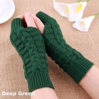 ราคา BUUXIAA Fashion Solid Clothing Fingerless Mitten Knitted Gloves Women Lady Winter Warm (20942805548)