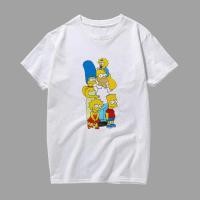 ราคา เสื้อยืด The Simpson ลายเท่ห์ๆ กวนๆ น่ารักๆ เสื้อยิดลายการ์ตูน The Simpson Simpson สีขาว (9468124515)