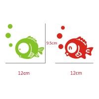 ราคา สติ๊กเกอร์ลายการ์ตูนปลาน่ารัก8ชิ้นสติกเกอร์ติดผนังอะคริลิค3D สำหรับติดกระจกในห้องน้ำ (14337820726)