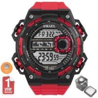 ราคา SMAEL นาฬิกาข้อมือผู้ชาย กันน้ำ Sport Digital LED หน้าปัดใหญ่สุดคูล รุ่น SM1438 NEW พร้อมกล่องเหล็ก SMAEL (1496500376)