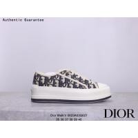 ราคา คริสเตียน ดิออร์ Authentic Christian Dior แท้ Dior Walkn Thick Sole Canvas Sneakers Oblique Embroidery แบรนด์หรู รองเท้ากีฬา รองเท้าเที่ยวเขา รองเท้าบาสเกตบอล รองเท้าวิ่ง (21014429098)