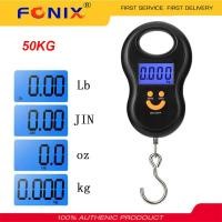 ราคา FONIX เครื่องชั่งน้ำหนักกระเป๋าเดินทาง50กก 10G Electronic Digital Hanging Scale Digital Scale BackLight Electronic Fishing Weights Pocket Scale (16727792170)