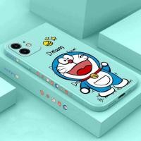 ราคา ลายแถบข้างการ์ตูน โดเรม่อน เคสขอบเหลี่ยมซิลิโคนแบบนิ่ม iPhone 12 Pro Max Doraemon Case 7plus Xr XS SE2 2020 11 X 7 mini เคส i8plus xr เคสไอ11 Apple 8 6 เคสไอโฟน7พลัส เคสi12 โปร 6s เคสไอโฟน11 เคสi11 (1