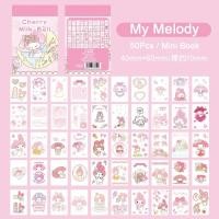 ราคา Sanrio สติกเกอร์หนังสือ Hello Kitty Cinnamoroll Kuromi เด็กมินิสติกเกอร์ตกแต่งบัญชีมือเครื่องเขียนแล็ปท็อป50แผ่น (21170770833)