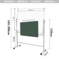 ราคา กระดานไวท์บอร์ด มีล้อเลื่อน ขนาด120x90cm กระดานไวท์บอร์ดมีขาตั้ง สินค้ามี 2 แบบค่ะ กระดานประชุม กระดานดำลบได้ (16724955334)
