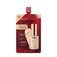 ราคา รองพื้นเซรั่ม MILLE PERFECT SKIN SERUM HYALURON FOUNDATION SPF30 PA ซองแดง เบอร์02 (21295153351)