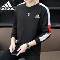 ราคา Adidas เสื้อวอร์มลำลองผู้ชายเสื้อแจ็คเก็ตออกกำลังกายกีฬาฤดูใบไม้ร่วงฤดูใบไม้ผลิแขนยาวทรงหลวม (15093934385)