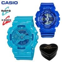 ราคา G Shock Baby G GA110 BA110 ชายและหญิงคู่กีฬานาฬิกากันน้ำและกันกระแทกเวลาโลกนำหน้าจอแสดงผลคู่ 4 ปีรับประกันสากล BA 110BC 2A GA 110B 2 (19671581253)