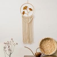 ราคา ดวงจันทร์วิลโลว์ทอมือพรมพรมพรมโบโฮจี้ที่แขวนผนังศิลปะพรมทอแขวนผนัง Macrame สำหรับวันหยุดบ้าน (20501075905)